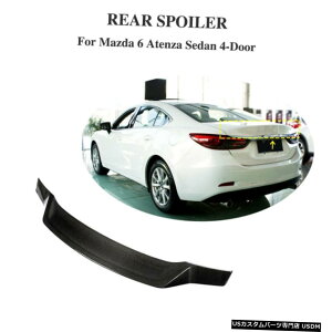 GAp[c AgNX|C[wiingJ[{t@Co[Ĉ߂Ƀ}c_6AeUZ_2014N2019N Rear Trunk Spoiler Wiing Carbon Fiber Refit For Mazda 6 Atenza Sedan 2014-2019
