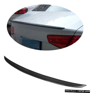 GAp[c J[{t@Co[AgNX|C[[VOu[cEBOHtBbĝ߂̃AEfBA8 2013 Carbon Fiber Rear Trunk Spoiler Racing Boot Wing Factory Fit For Audi A8 2013