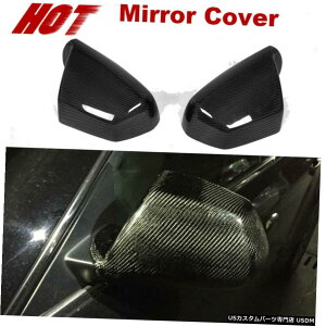 �G�A���p�[�c �t�B�b�g���̂��߂̃L���f���b�NCTS 2009-2013�T�C�h�o�b�N�~���[�J�o�[�L���b�v�J�[�{���t�@�C�o�[2PCS Fit For Cadillac CTS 2009-2013 Side Rearview Mirror Cover Cap Carbon Fiber 2PCS