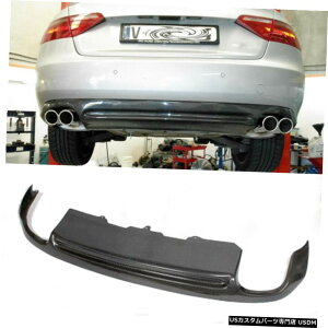GAp[c AEfBA5N[ySLINE 2008N2011N̂߂̃J[{t@Co[AfBt[U[op[bvtBbg Carbon Fiber Rear Diffuser Bumper Lip Fit for Audi A5 Coupe Non-Sline 2008-2011