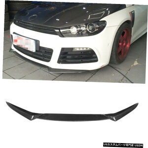 GAp[c VWVbRRI[gtgop[bvX|C[`J[{t@Co[́A2009N2014NtBbg Fits VW SCIROCCO R Auto Front Bumper Lip Spoiler Chin Carbon Fiber 2009-2014