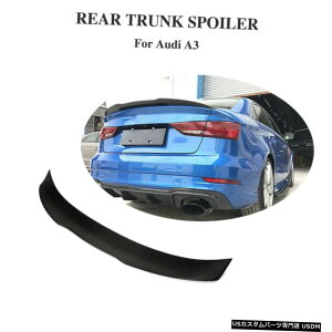 GAp[c J[{t@Co[AgNX|C[ECÔ߂ɃAEfBA3 / A3-SLINEZ_4hA2014N2019N Carbon Fiber Rear Trunk Spoiler Wing For Audi A3/A3-Sline Sedan 4-Door 2014-2019