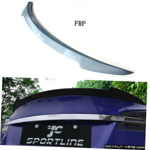 GAp[c eXfS 12-19hO[̂߂̃OXt@Co[AgNX|C[bvEBO Fiberglass Rear Trunk Spoiler Lip Wing for Tesla Model S 12-19 Unpainted Gray