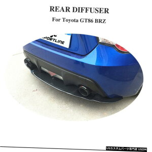 GAp[c g^GT86XoBRZpJ[{t@Co[Aop[fBt[U[I[gbvtBbg13-17 Carbon Fiber Rear Bumper Diffuser Auto Lip Fit for Toyota GT86 Subaru BRZ 13-17