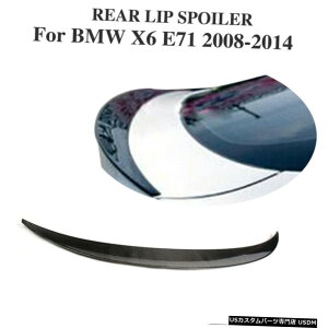 �G�A���p�[�c BMW X6 E71�̂��߂�2008�N����2012�N�J�[�{���t�@�C�o�[�I�[�g���A�g�����N�X�|�C���[���b�vBodykit�E�B���O For BMW X6 E71 2008-2012 Carbon Fiber Auto Rear Trunk Spoiler Bodykit Lip Wing