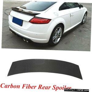 GAp[c AX|C[e[gNu[gECOtBbĝ߂̃AEfBTT 2hA15-19J[{t@Co[ Rear Spoiler Tail Trunk Boot Wing Fit For Audi TT 2-Door 15-19 Carbon Fiber
