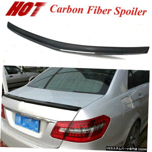 エアロパーツ メルセデスベンツW212 E350 E63AMG E300用カーボンFibeリアトランクスポイラーふたウィング Carbon Fibe Rear Trunk Spoiler Lid Wing for Mercedes Benz W212 E350 E63AMG E300