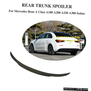 �G�A���p�[�c �J�[�{���t�@�C�o�[���A�g�����N�X�|�C���[�u�[�g�E�C���O�ɂ��Ă̓x���cV177 Z177 A220�Z�_��2019����20 Carbon Fiber Rear Trunk Spoiler Boot Wing For Benz V177 Z177 A220 Sedan 2019-20