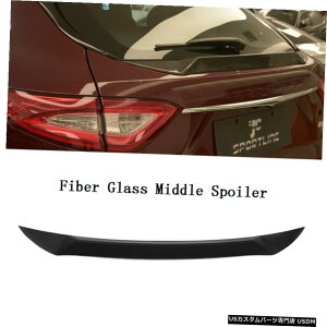 GAp[c tBbĝ߂̃}ZeBoe2016-2017AX|C[~hu[cECObv}bgubN Fit For Maserati Levante 2016-2017 Rear Middle Spoiler Boot Wing Lip Matt Black