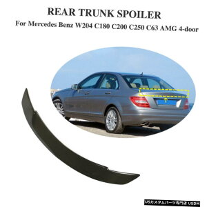 GAp[c AgNX|C[ECOɂĂ̓ZfXW204 C180 C300 C350 C63 713J[{t@Co[ Rear Trunk Spoiler Wing For Mercedes W204 C180 C300 C350 C63 07-13 Carbon Fiber