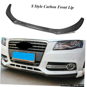 �G�A���p�[�c �J�[�{���t�@�C�o�[�t�����g�o���p�[���b�v�t�B�b�g�p�A�E�f�BA4��B8�Z�_���W���o���p�[2009�N����2012�N Carbon Fiber Front Bumper Lip Fit For Audi A4 B8 Sedan Standard Bumper 2009-2012