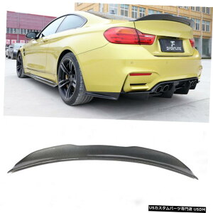 GAp[c 2015-2017 BMW F82 M4N[ŷ߂ɃJ[{t@Co[AgNX|C[u[gECOtBbg Carbon Fiber Rear Trunk Spoiler Boot Wing Fit For 2015-2017 BMW F82 M4 Coupe