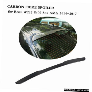 GAp[c ZfXxcW222 S400 S65 AMĜ߂̃A[tX|C[ECOJ[{t@Co[14-17 Rear Roof Spoiler Wing Carbon Fiber for Mercedes Benz W222 S400 S65 AMG 14-17