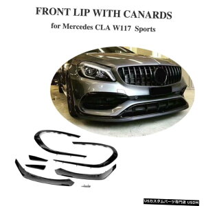 GAp[c ZfXxcW117 CLA200 CLA250 16-19tgop[tbvXvb^ABSubN For Mercedes Benz W117 CLA200 CLA250 16-19 Front Bumper Flaps Splitter ABS Black