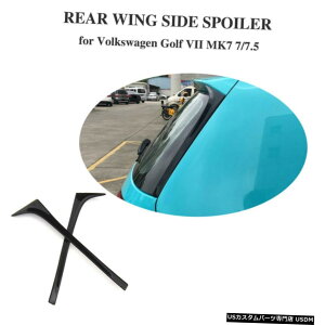 �G�A���p�[�c 2PCS���A�E�B���h�E�X�|�C���[�T�C�h�E�B���OTirm�J�o�[��VW GOLF 7 7.5 MK7 MK7.5 14-18 2PCS Rear Window Spoiler Side Wing Tirm Cover For VW GOLF 7 7.5 MK7 MK7.5 14-18 �y���s�A���i�z