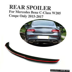 �G�A���p�[�c �x���cW205 C180 C250 C350 2Door 15-16���A�g�����N�X�|�C���[�E�C���O�J�[�{���t�@�C�o�[���t�B�b�g Fits Benz W205 C180 C250 C350 2Door 15-16 Rear Trunk Spoiler Wing Carbon Fiber �y���s�A���i�z