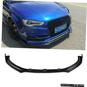 GAp[c J[{t@Co[tgop[bvX|C[`̂߂ɃAEfBA3 SLINE S3Z_2014UP Carbon Fiber Front Bumper Lip Spoiler Chin For Audi A3 Sline S3 Sedan 2014UP