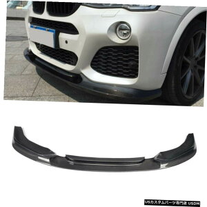 GAp[c BMW X4 F26 MX|[cpJ[{t@Co[tgop[bvX|C[Bodykit 14-17 Carbon Fiber Front Bumper Lip Spoiler Bodykit for BMW X4 F26 M Sport 14-17