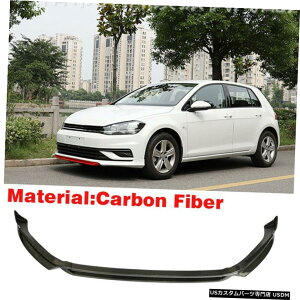 GAp[c volkswage VWSt7.5 18-19J[{t@Co[ɂĂ̓tgop[X|C[bvBodyKit Front Bumper Lip Spoiler BodyKit For volkswage VW Golf 7.5 18-19 Carbon Fiber