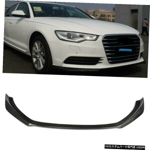 GAp[c J[{t@Co[tgop[bvX|C[BodykittBbĝ߂̃AEfBA6 C7 13-15SLINE Carbon Fiber Front Bumper Lip Bodykit Spoiler Fit For AUDI A6 C7 13-15 Non Sline