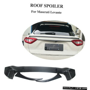 GAp[c }ZeBoe2016-2019A[tX|C[ӂEBOJ[{t@Co[Ĉ߂̓K Fit for Maserati Levante 2016-2019 Rear Roof Spoiler Lid Wing Carbon Fiber Refit
