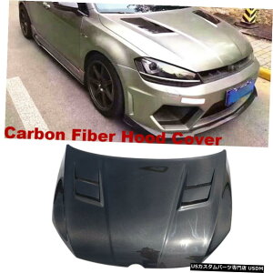 GAp[c GWt[h{lbgJo[ɃtHNX[QGolf7 R VII MK7 GTI 14-17J[{t@Co[ Engine Hood Bonnet Cover For Volkswagen Golf7 R VII MK7 GTI 14-17 Carbon Fiber
