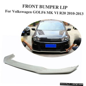 GAp[c tHNX[QStMK6 6 VI R20phFRPtgbvX|C[`tBbg10-13 Unpainted FRP Front Lip Chin Spoiler Fit for Volkswagen Golf MK6 6 VI R20 10-13