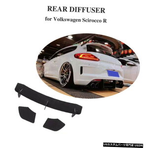 GAp[c VWVbRR 15-16Aop[fBt[U[BodykitXvb^ANubN For VW Scirocco R 15-16 Rear Bumper Diffuser Bodykit Splitters Acrylic Black