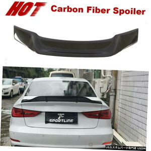 GAp[c ͂߂14-19AEfBA3 8V S3 RS3AgNX|C[gNbhbvEBOJ[{t@Co[ Fits 14-19 Audi A3 8V S3 RS3 Rear Trunk Spoiler Boot Lid Lip Wing Carbon Fiber