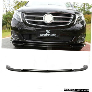 GAp[c xcVNXV250 V220Dtgop[bvX|C[J[{t@Co[20162018̏ꍇ For Benz V Class V220D V250 Front Bumper Lip Spoiler Carbon Fiber 2016-2018