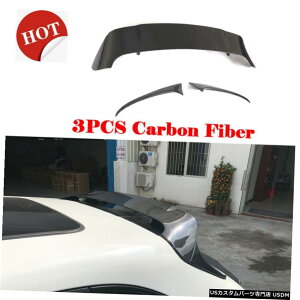 GAp[c 3PCSA[tX|C[EBhEEBOtBbĝ߂̃|VFE}J2014N2020NJ[{t@Co[ 3PCS Rear Roof Spoiler Window Wing Fit For Porsche Macan 2014-2020 Carbon Fib