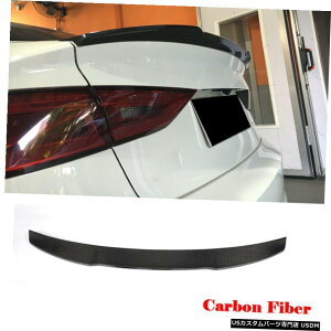 GAp[c AEfBA3 / S3 / RS3Z_4D 2014N2019N̂߂̃J[{t@Co[AgNX|C[bvC Carbon Fiber Rear Trunk Spoiler Lip Refit for Audi A3/S3/RS3 Sedan 4D 2014-2019