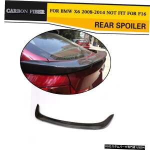 GAp[c BMW X6 E71 2008N2014NYf@ۗpAgNX|C[u[gECOHtBbg Rear Trunk Boot Spoiler Wing Factory Fit for BMW X6 E71 2008-2014 Carbon Fiber