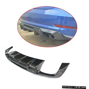 GAp[c AEfBA3 SLINE S3Z_̂߂13-16I[gAop[fBt[U[X|C[J[{t@Co[ For Audi A3 Sline S3 Sedan 13-16 Auto Rear Bumper Diffuser Spoiler Carbon Fiber