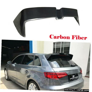 GAp[c Ԃ̃A[tX|C[AEfBA3 SCS3nb`obN2014N2020NJ[{t@Co[ Car Rear Roof Spoiler For AUDI A3 S-line S3 Hatchback 2014-2020 Carbon Fiber