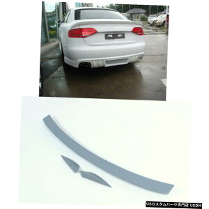 エアロパーツ 9月13日アウディA4のB8セダンバンパー未塗装3PCS用リアトランクスポイラーウイング修理 Rear Trunk Spoiler Wing Refit for 09-13 Audi A4 B8 Sedan Bumper Unpainted 3PCS