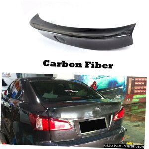 GAp[c NTXIS300 IS250 IS350 2006N2012N̂߂̃J[{t@Co[AX|C[ECObvtBbg Carbon Fiber Rear Spoiler Wing Lip Fit for Lexus IS300 IS250 IS350 2006-2012