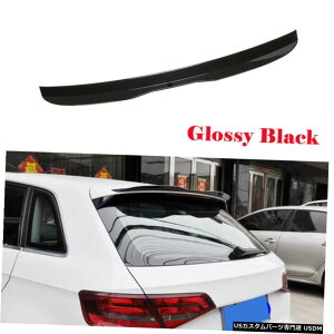 GAp[c AUDI A3nb`obN14-18AEBhEX|C[̃gbvEBÔ鍕ABŜ߂ For AUDI A3 Hatchback 14-18 Rear Window Spoiler Roof Top Wing Glossy Black ABS