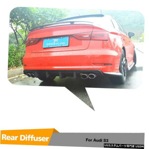 GAp[c Aop[fBt[U[bvJ[{t@Co[̂߂ɃAEfBA3 SCS3 2014N2016N̍H Rear Bumper Diffuser Lip Carbon Fiber For Audi A3 S-line S3 2014-2016 Factory