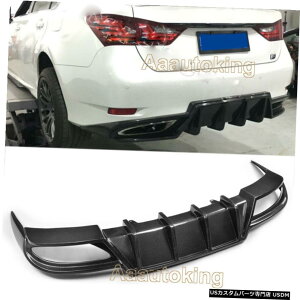GAp[c 2013-2015NTXGS350 FX|[cpYf@ێԂ̃Aop[fBt[U[bv Carbon Fiber Car Rear Bumper Lip Diffuser for 2013-2015 Lexus GS350 F-Sport