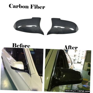 GAp[c 2PCSJ[{TCh~[Jo[LbvpBMW F10F18 F06 F12L[F01F02 14-16u 2PCS Carbon Side Mirror Cover Cap For BMW F10 F18 F06 F12 F01 F02 14-16 Replace