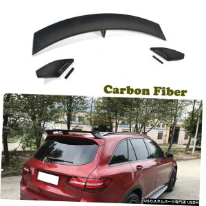 GAp[c xcX253 GLC300 GLC43 GLC63 16-19A[tX|C[gbvEBOJ[{t@Co[̏ꍇ For Benz X253 GLC300 GLC43 GLC63 16-19 Rear Roof Spoiler Top Wing Carbon Fiber