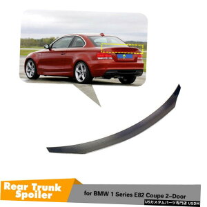 GAp[c J[{t@Co[AX|C[ECOu[ĉ߂BMW E82 125I 128I 135i1MN[y712 Carbon Fiber Rear Boot Spoiler Wing For BMW E82 125i 128i 135i 1M Coupe 07-12