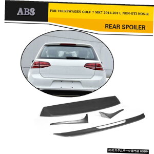 �G�A���p�[�c �t�H���N�X���[�Q���S���t7 MK7 2014�N����2017�N�̂��߂�ABS�t�F�C�N���A���[�t�X�|�C���[�g�b�v�E�C���O���b�v�t�B�b�g ABS Faux Rear Roof Spoiler Top Wing Lip Fit for Volkswagen Golf 7 MK7 2014-