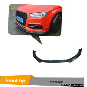 �G�A���p�[�c �J�[�{���t�����g�o���p�[���b�v�X�|�C���[�{�f�B�L�b�g�A�E�f�BA3 SLINE S3�Z�_��2014�N����2016�N Carbon Front Bumper Lip Spoiler Body Kit For Audi A3 Sline S3 Sedan 2014-2016