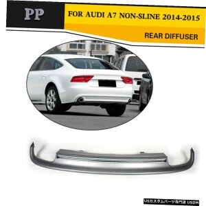 GAp[c AEfBA7SLINE 2014N2015N̂߂PPAop[fBt[U[OX|C[tBbg PP Rear Bumper Diffuser Lower Lip Spoiler Fit for Audi A7 Non-Sline 2014-2015