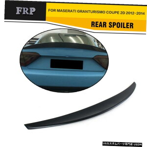 GAp[c }ZeBOc[X2012-2014ubNFRPpAgNX|C[HC Rear Trunk Spoiler Factory Refit for Maserati Gran Turismo 2012-2014 Black FRP