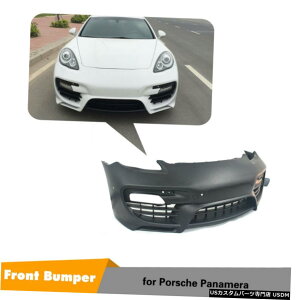 GAp[c FRPԃtgop[{fBKitTrimtBbĝ߂̃|VFpi[2010-2013}bgubN FRP Car Front Bumper Body KitTrim Fit For Porsche Panamera 2010-2013 Matt Black