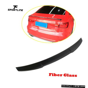 GAp[c AEfBA3 S3 RS3Z_2014N2019NObV[ubNAgNX|C[ECÔӂ Rear Trunk Spoiler Wing Lid For Audi A3 S3 RS3 Sedan 2014-2019 Glossy Black