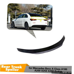 �G�A���p�[�c �x���cV177 Z177 A220�Z�_�����A�g�����N�X�|�C���[�E�C���O2019�N����2020�N�Y�f�@�ۗp For Benz V177 Z177 A220 Sedan Rear Trunk Spoiler Wing 2019-2020 Carbon Fiber